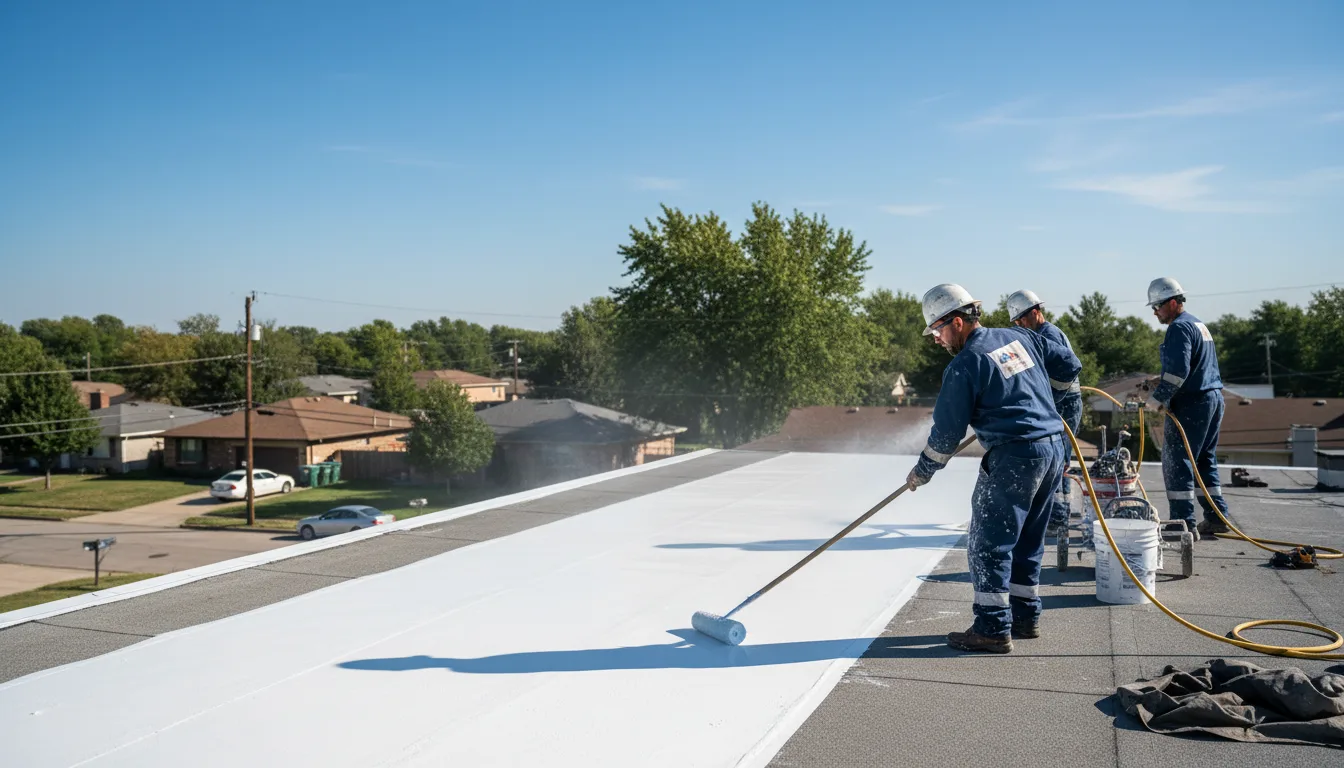 Commercial roof coating in Pelsor, AR near me